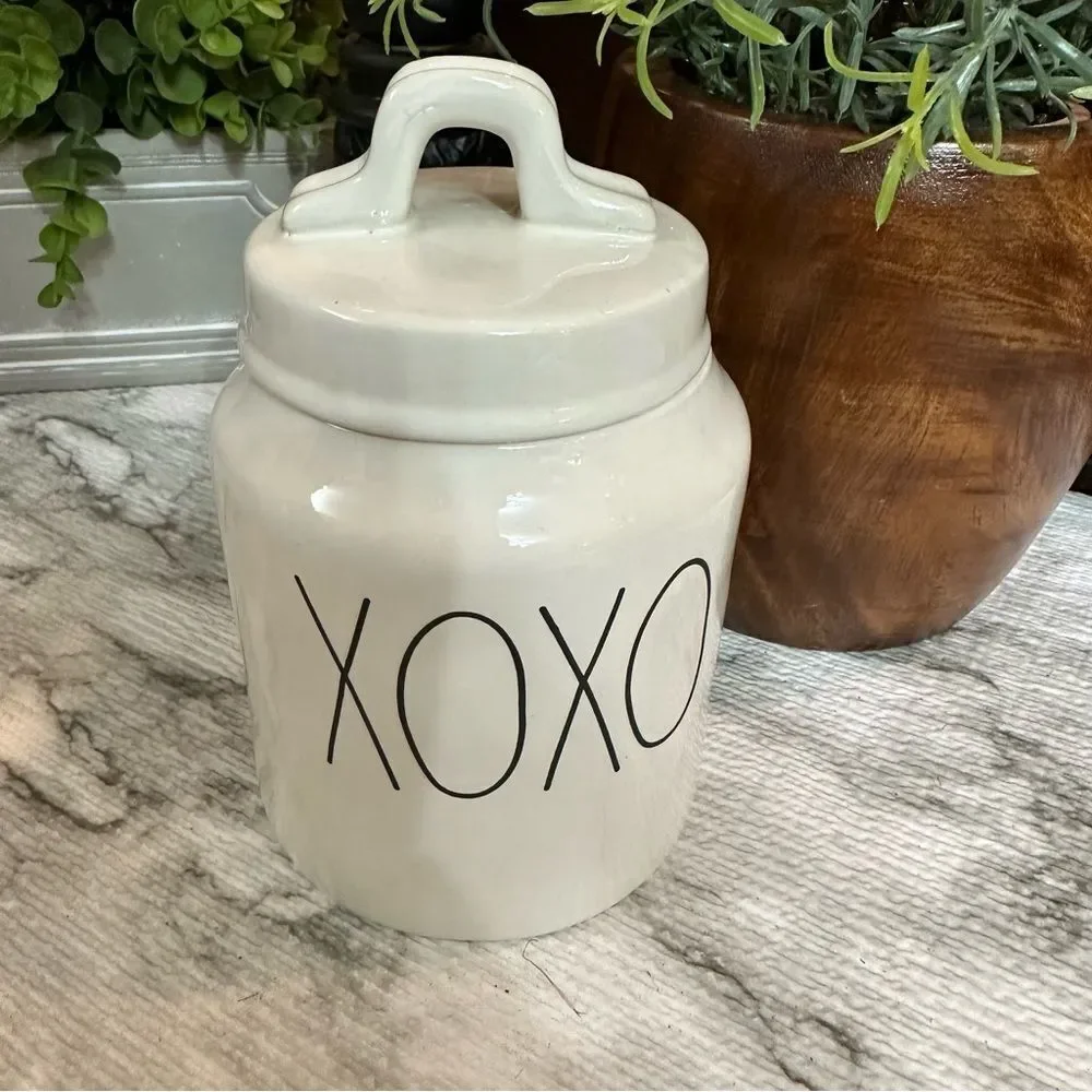 Rae Dunn XoXo Canister Home‎ Decor Kitchen Storage Farmhouse